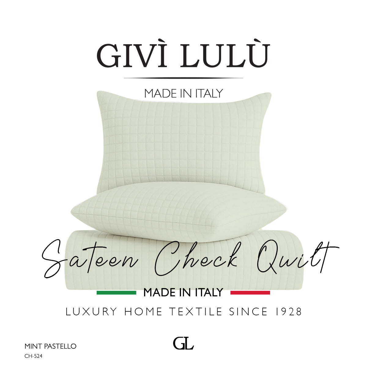 Check Quilt Summer - MINT PASTELLO