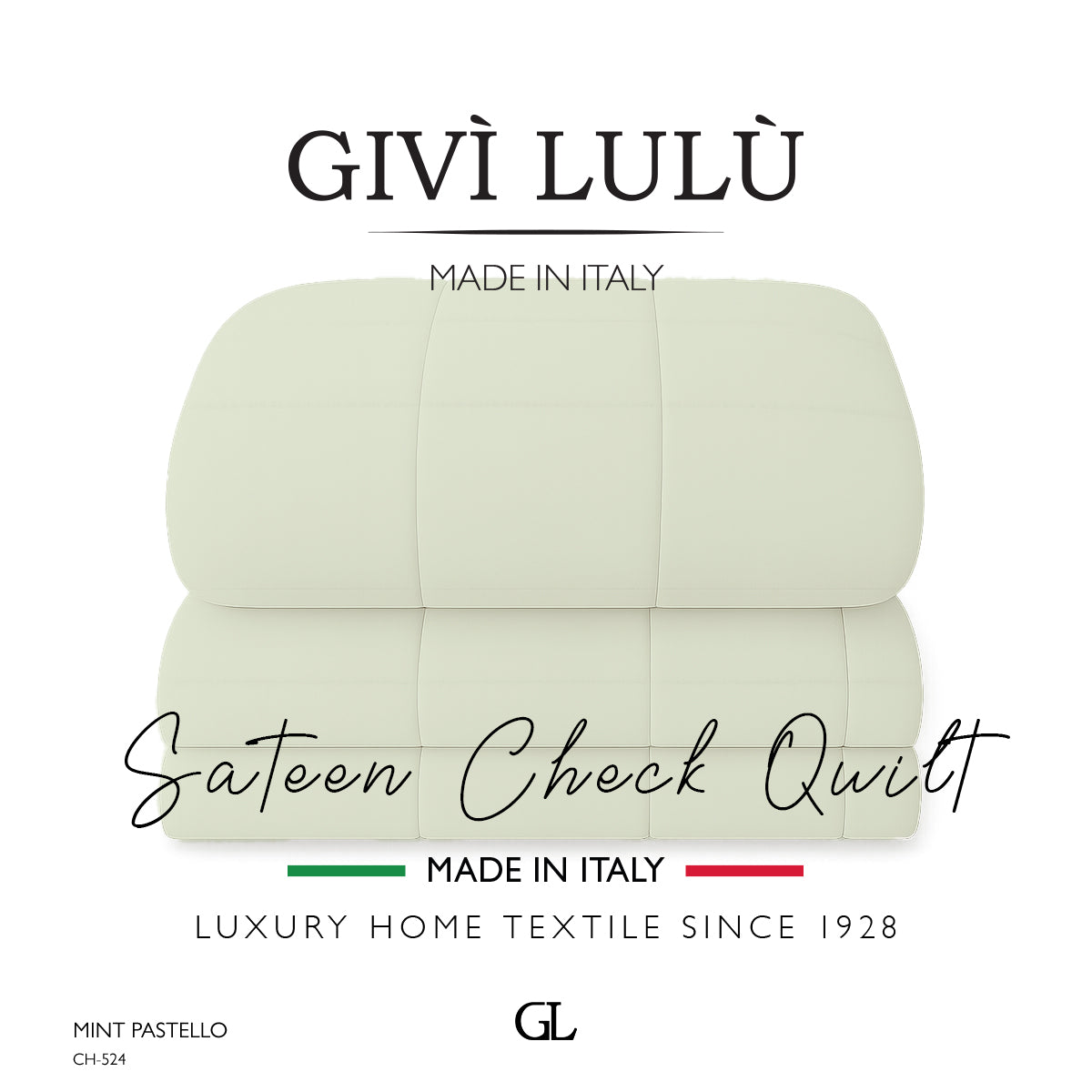 Check Quilt Winter - mint pastello