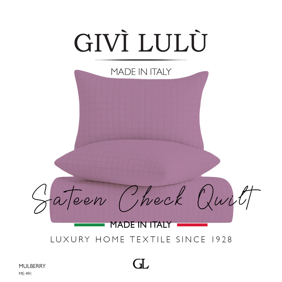 Check Quilt Summer - MULBERRY