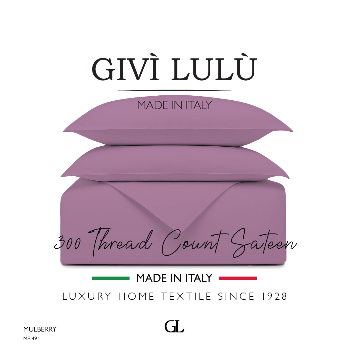 Solid 300 Thread Count - mulberry