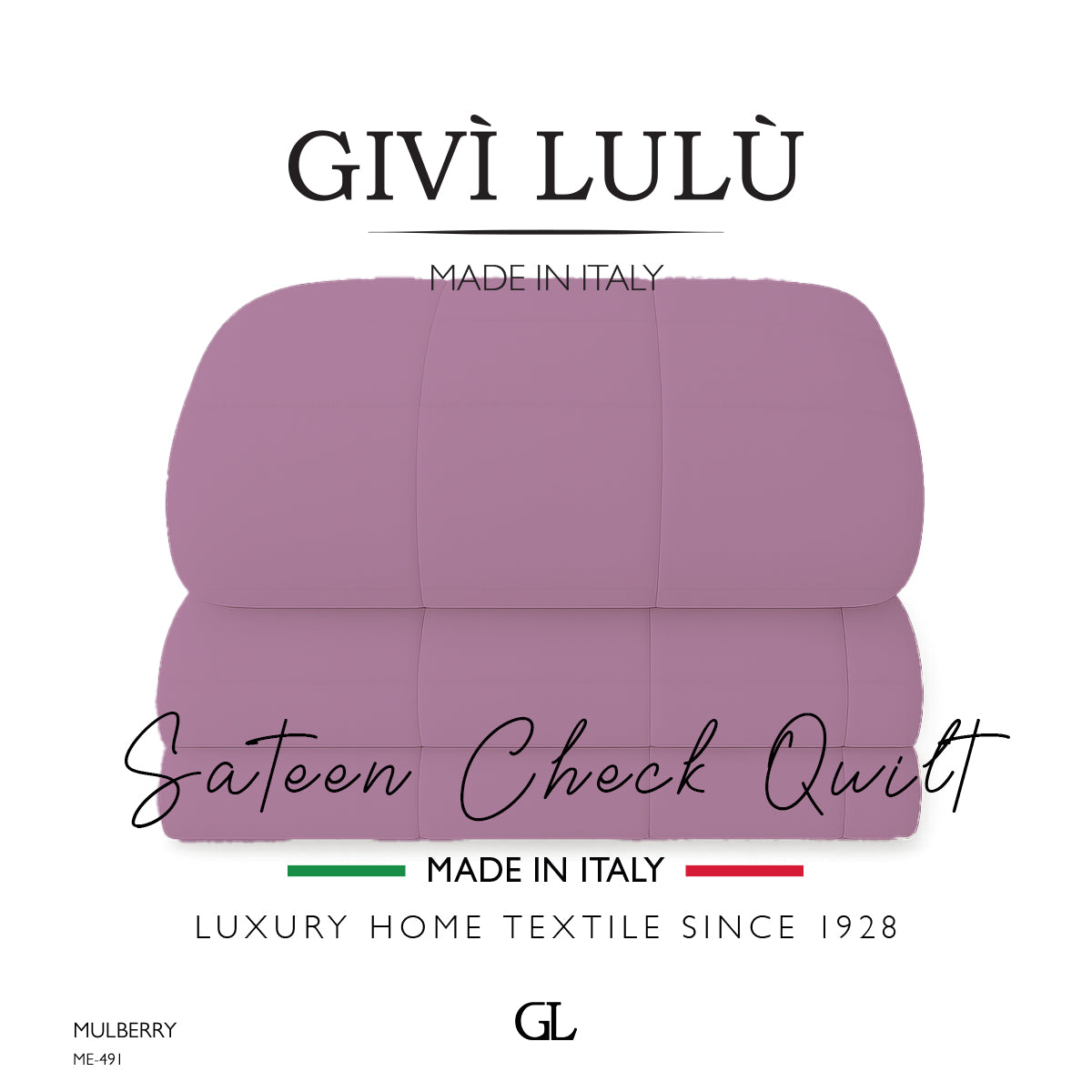Check Quilt Winter - MULBERRY