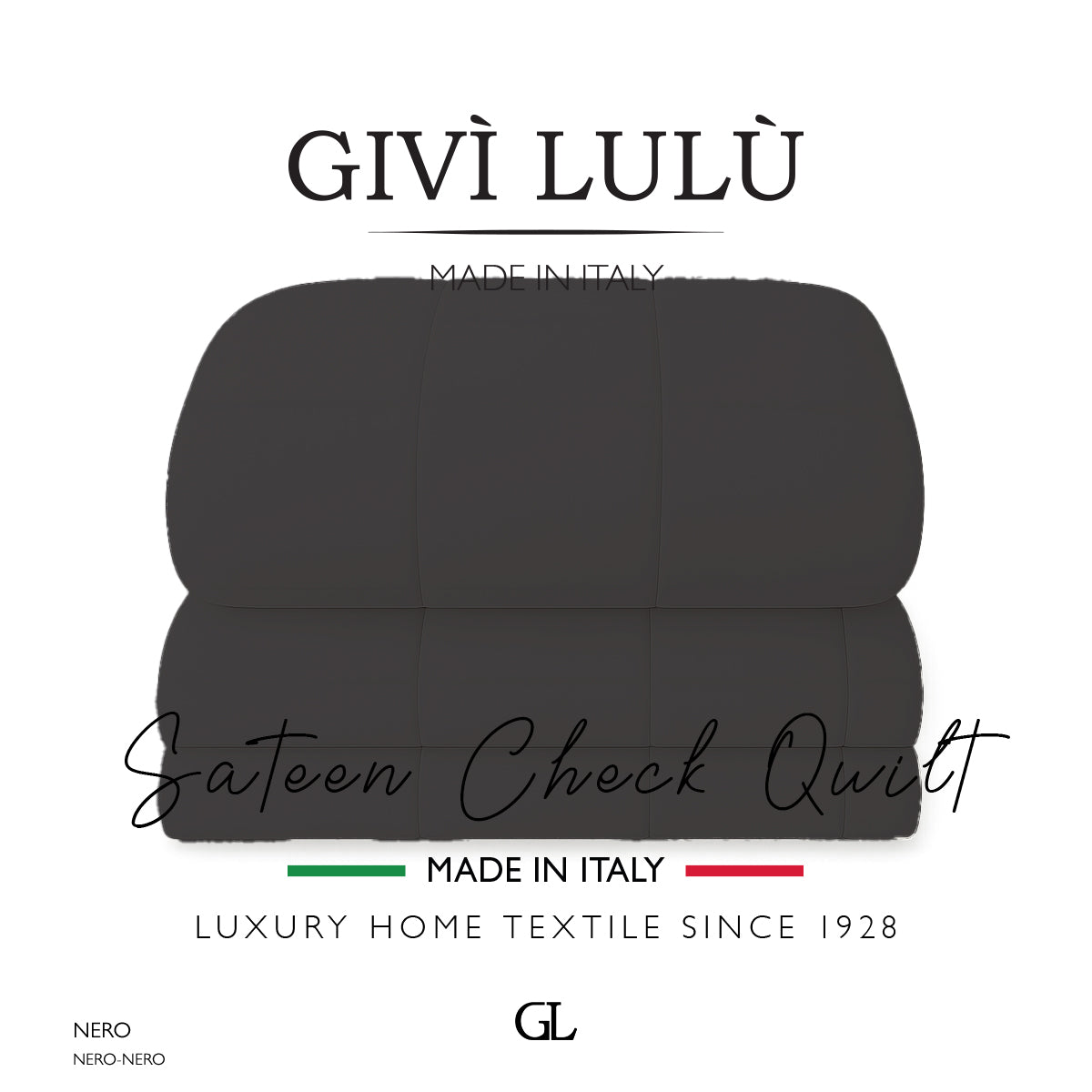 Check Quilt Winter - Nero