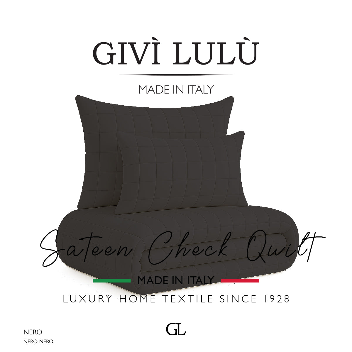 Check Quilt Mid Season - Nero