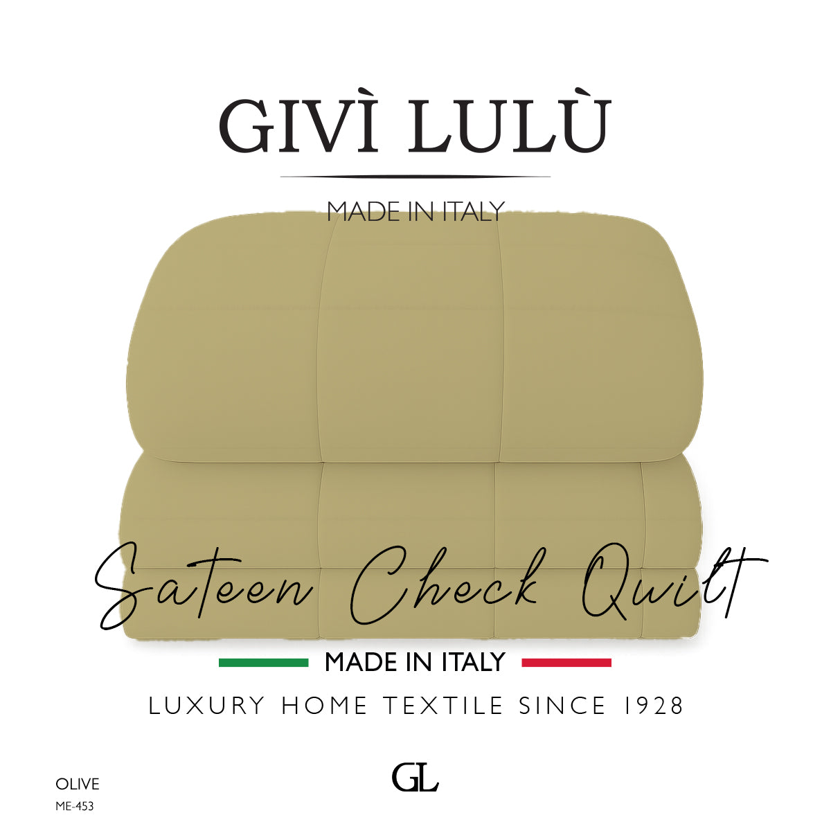 Check Quilt Winter - OLIVE