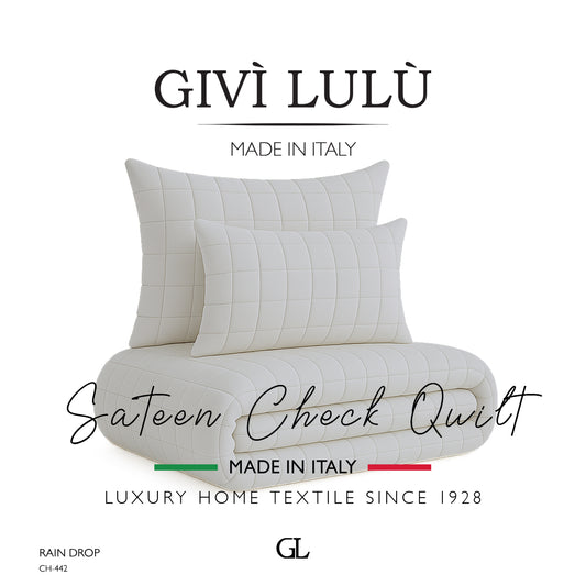 Check Quilt Mid Season - RAIN DROP