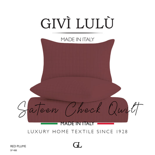 Check Quilt Summer - RED PLUME