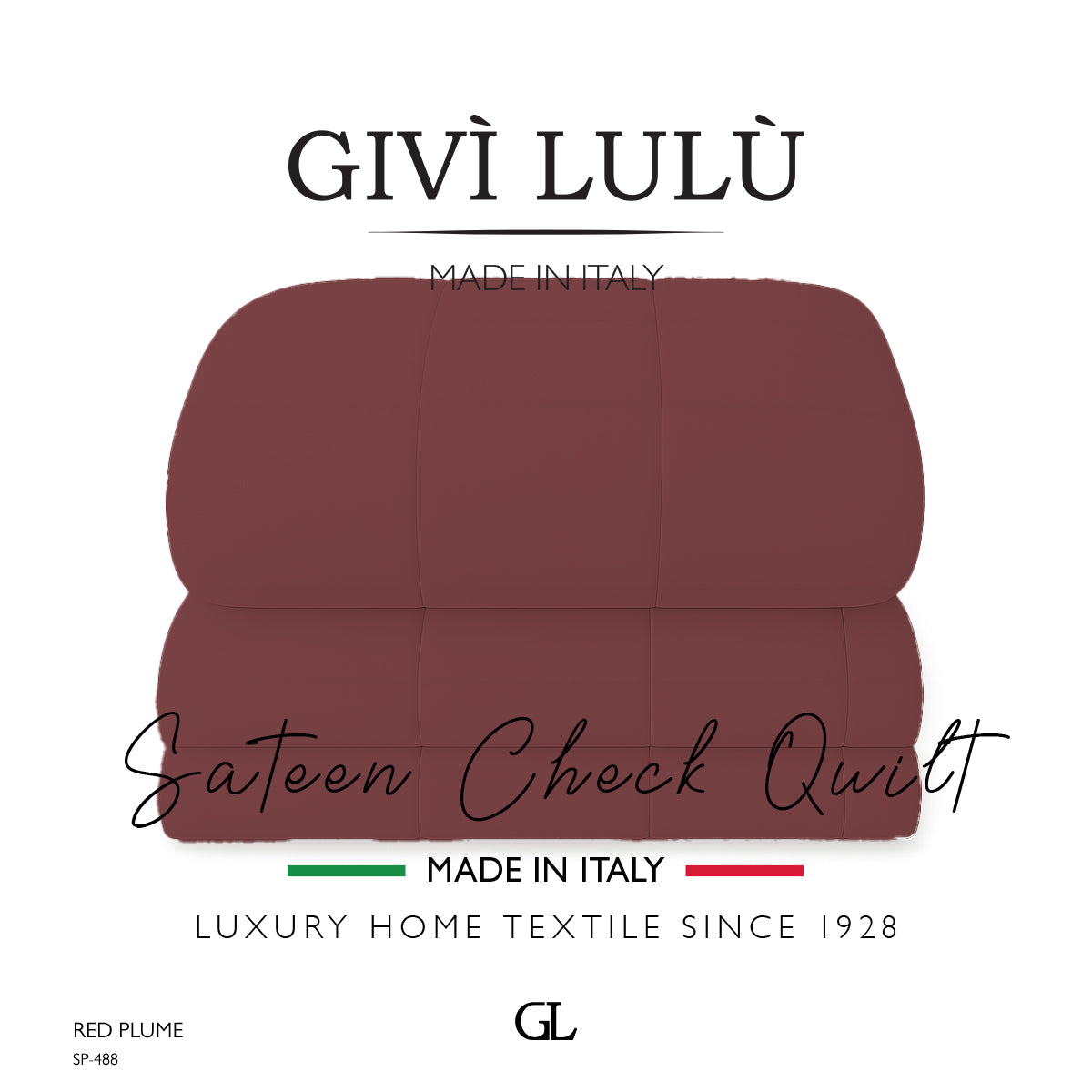 Check Quilt Winter - RED PLUME