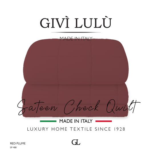 Check Quilt Winter - RED PLUME