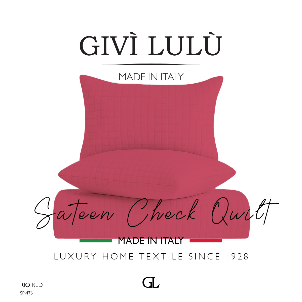 Check Quilt Summer - RIO RED