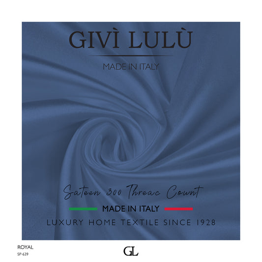 300 Thread Count Sateen Fabrics - ROYAL