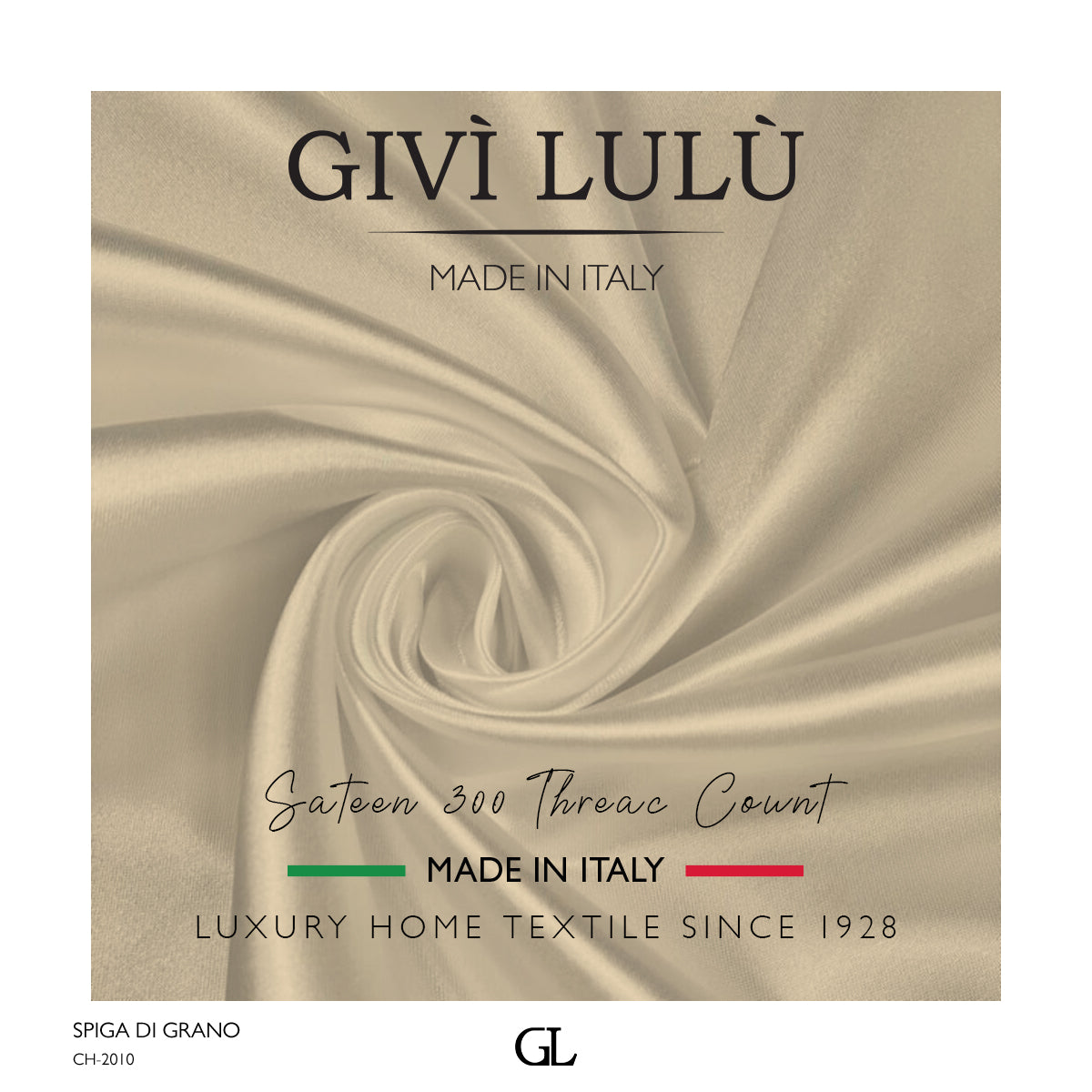300 Thread Count Sateen Fabrics - SPIGA DI GRANO