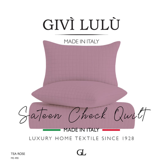 Check Quilt Summer - TEA ROSE
