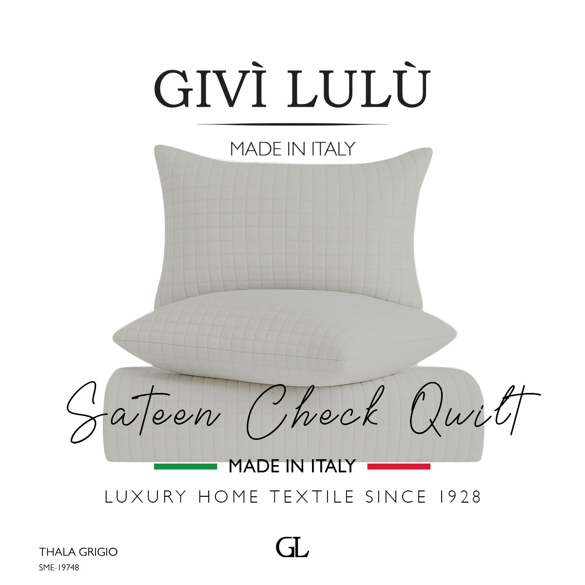 Check Quilt Summer - THALA GRIGIO