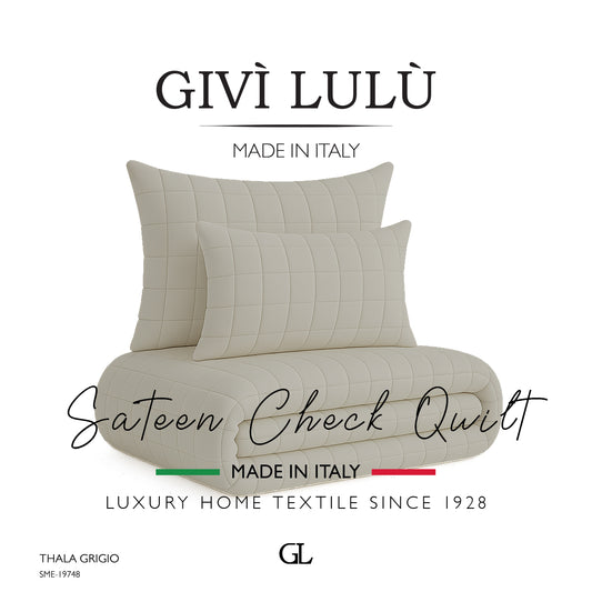 Check Quilt Mid Season - THALA GRIGIO